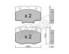 EFFEDI RI410920100 Brake Pad Set, disc brake